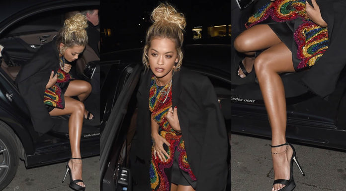 Rita Ora Leggy – Vogue x Tiffany & Co BAFTA Afterparty