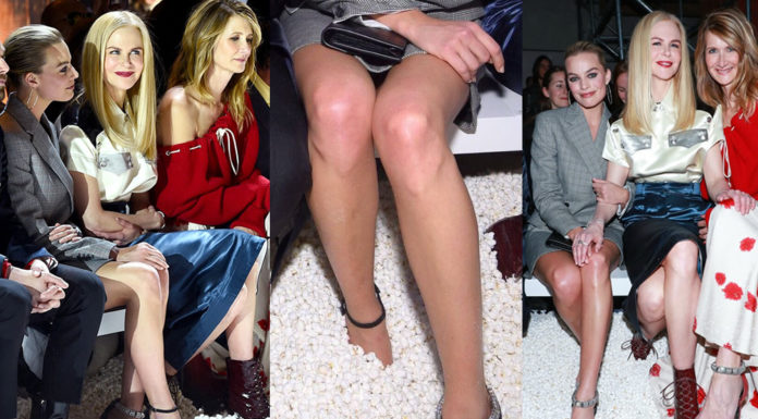 Margot Robbie & Nicole Kidman Legs – Attend the Calvin Klein Collection front