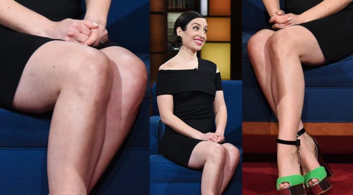 Zoe Lister-Jones Legs – The Late Show with Stephen Colbert