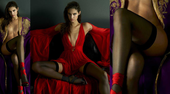Sara Sampaio Stockings – Dundas Resort 2018 Campaign