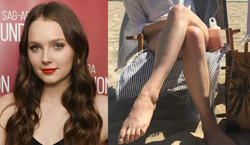 Amy Forsyth In Feet & Crossed Legs Pictures Canadian Actress LEGS COOL.