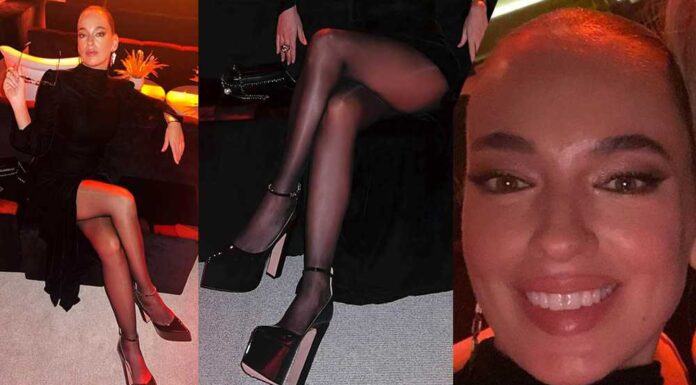 Seda Bakan in Crossed Legs in Pantyhose Pictures